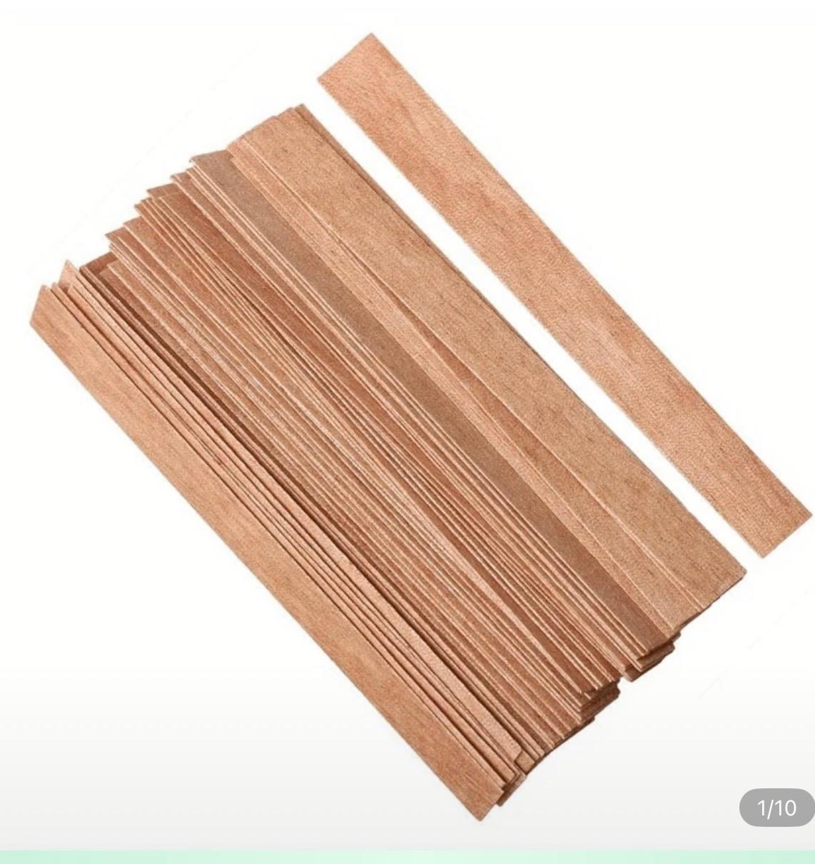 فتايل خشب 6 سم.        50 فتيل